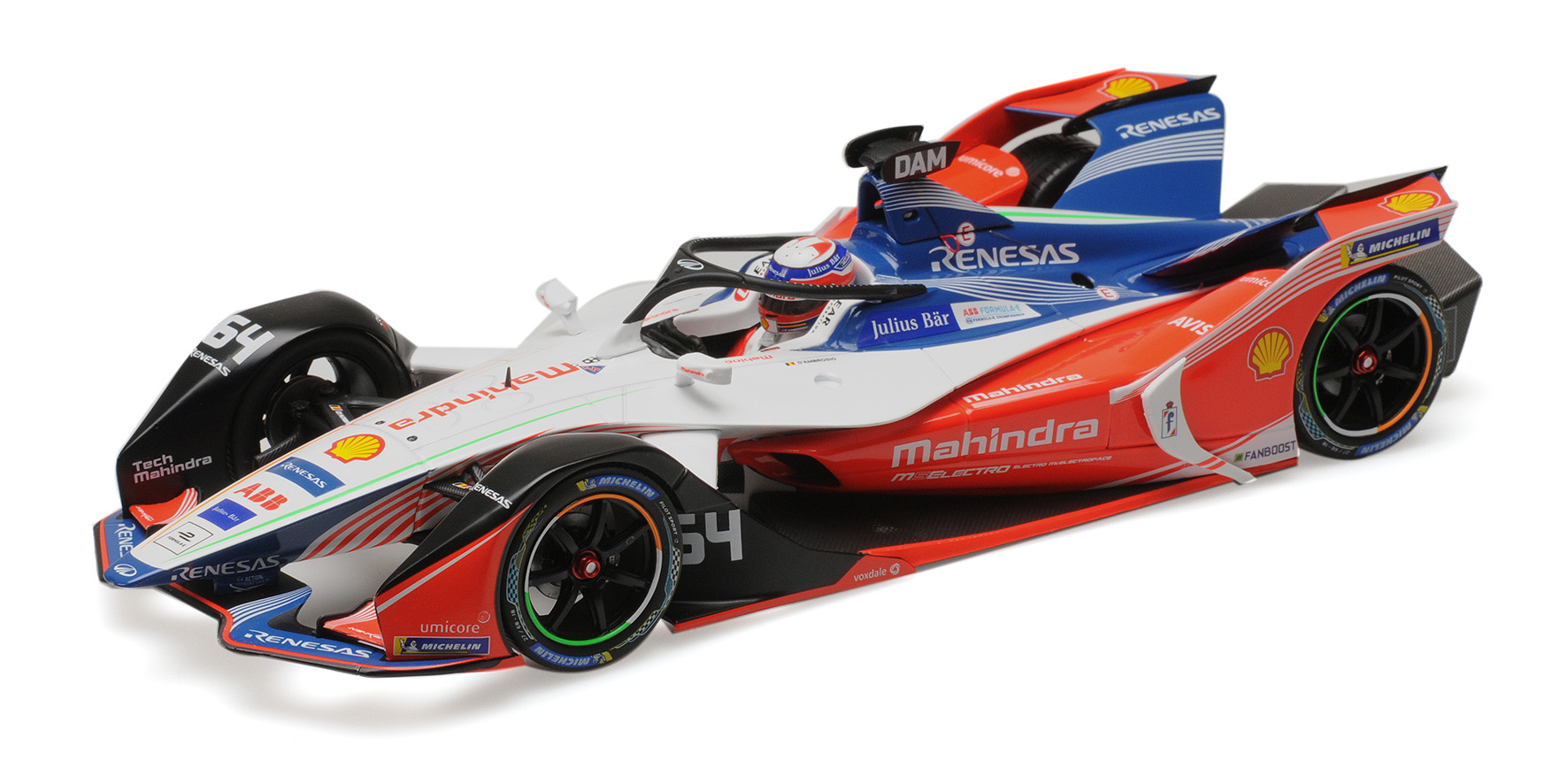 Formula E Season 5 Mahindra Racing 2018 J. d\'Ambrosio - 1:18