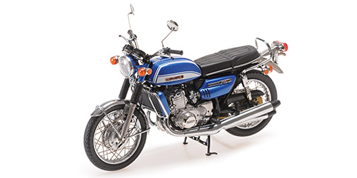 Suzuki GT 750 J 1973 Blauw Metallic - 1:12