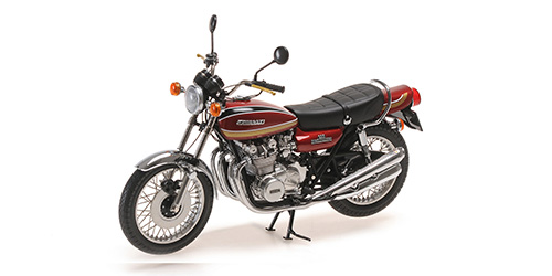Kawasaki 900 Z1 Super4 1972 Rood/Bruin - 1:12