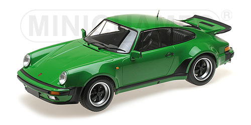 Porsche 911 Turbo 1977 Groen Metallic - 1:12