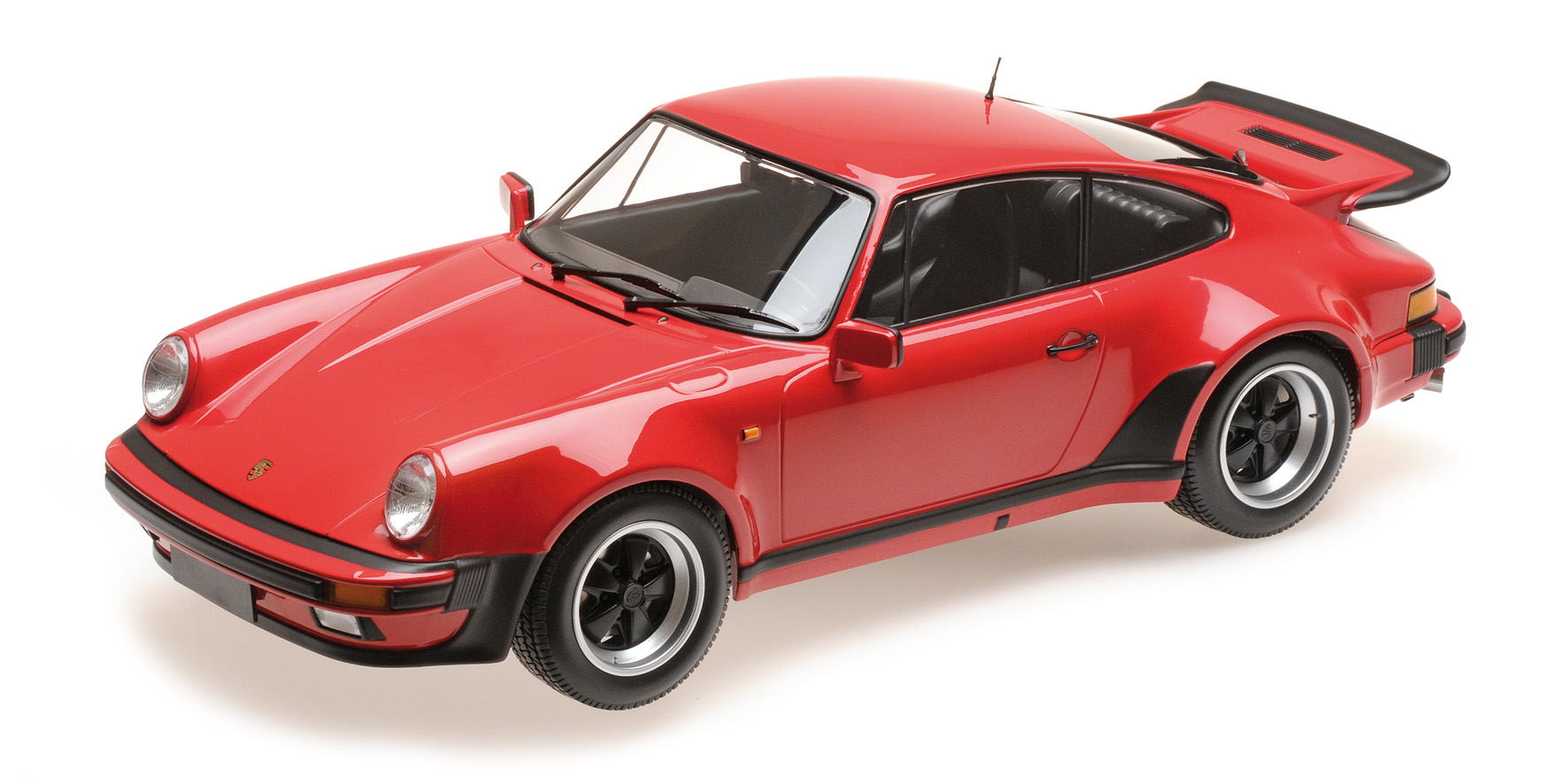 Porsche 911 Turbo 1977 Aardbei Rood - 1:12