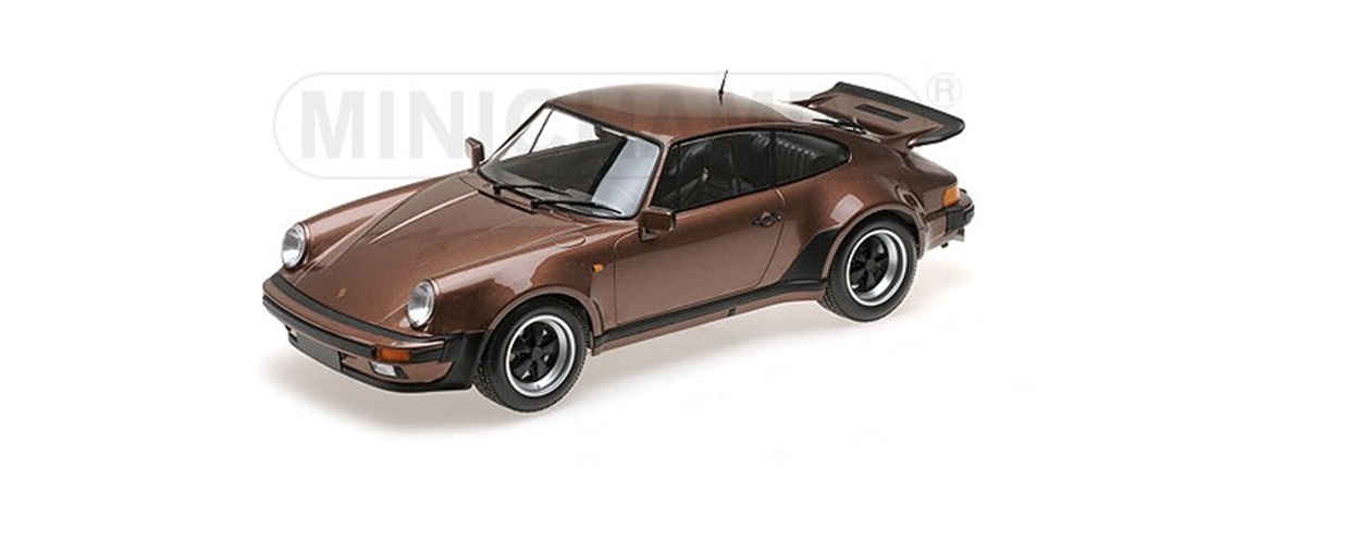Porsche 911 Turbo 1977 Bruin Metallic Limited Edition 100 stuks - 1:12