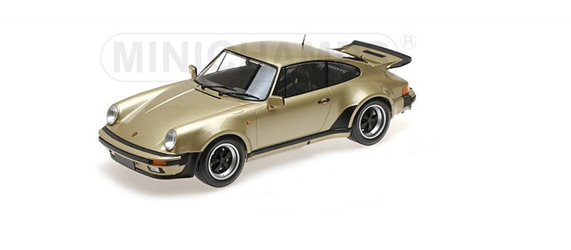 Porsche 911 Turbo 1977 Goud Metallic Limited Edition 100 stuks - 1:12