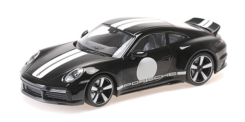 Porsche 911 (992) Sport Classic 2022 Zwart/Deco - 1:18
