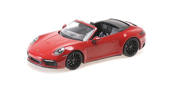 Porsche 911 (992) Carrera 4 GTS Cabriolet 2020 Rood - 1:18