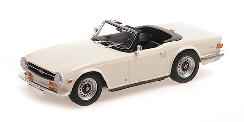 Triumph TR6 1969 Wit - 1:18