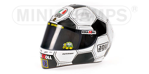 AGV Helmet V. Rossi MotoGP Barcelona 2008 - 1:2