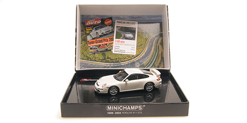 Porsche 911 GT3 2006 Wit (Sport Auto) - 1:43