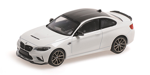BMW M2 CS 2020 Wit m/Gouden velgen - 1:43