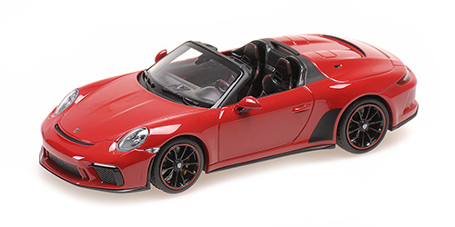 Porsche 911 (991) Speedster 2019 Donkerrood Metallic - 1:43