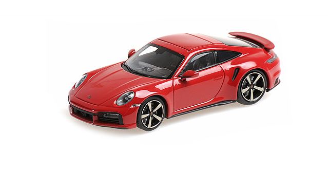 Porsche 911 (992) Turbo S 2020 Rood - 1:43