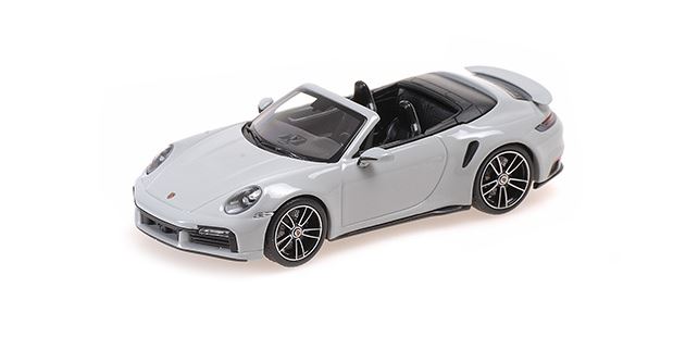 Porsche 911 (992) Turbo S Cabriolet 2019 Grijs - 1:43