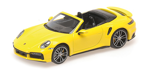 Porsche 911 (992) Turbo S Cabriolet 2019 Geel - 1:43