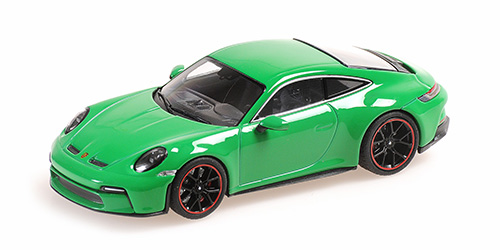Porsche 911 (992) GT3 Touring 2021 Groen met Zwarte wielen - 1:43