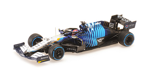 Williams Racing Mercedes FW43B 2nd Place Belgian GP 2021 G. Russell - 1:43