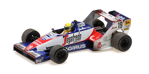 Toleman Hart TG183B Dirty version 2nd Place Brazilian GP 1984 A. Senna - 1:43