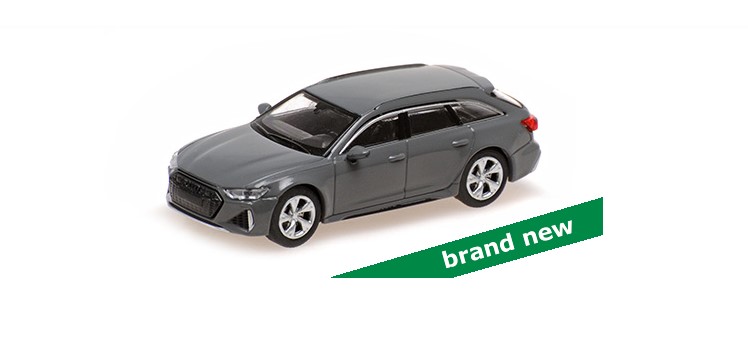 Audi RS6 Avant 2019 Grijs - 1:87