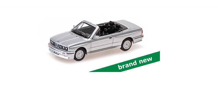 BMW M3 (E30) Cabriolet 1988 Zilver - 1:87