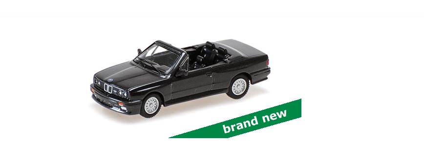 BMW M3 (E30) Cabriolet 1988 Donkergrijs Metallic - 1:87