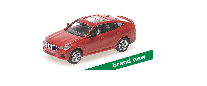 BMW X6 2020 Rood Metallic - 1:87