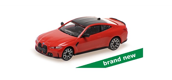 BMW M4 2020 Rood Metallic - 1:87