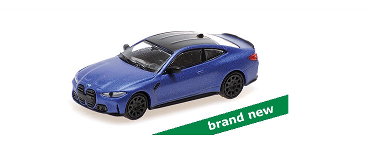 BMW M4 2020 Mat Blauw - 1:87