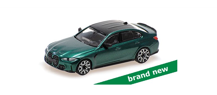BMW M3 2020 Groen Metallic - 1:87