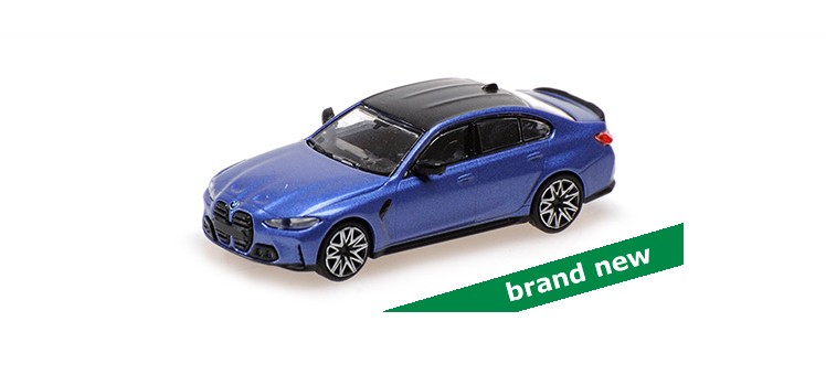 BMW M3 2020 Blauw Metallic - 1:87