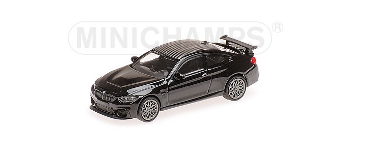 BMW M4 GTS 2016 Zwart Metallic met Grijze wielen - 1:87