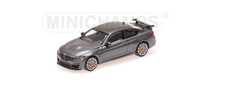 BMW M4 GTS 2016 Grijs Metallic met Oranje wielen - 1:87