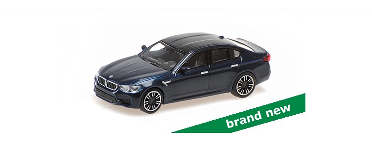 BMW M5 2018 Donkerblauw Metallic - 1:87