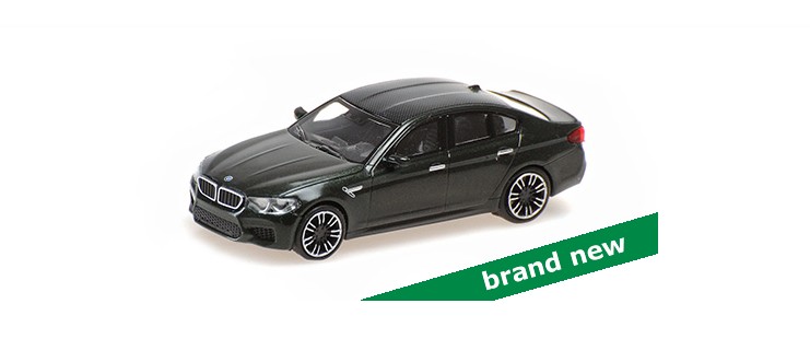 BMW M5 2018 Groen Metallic - 1:87