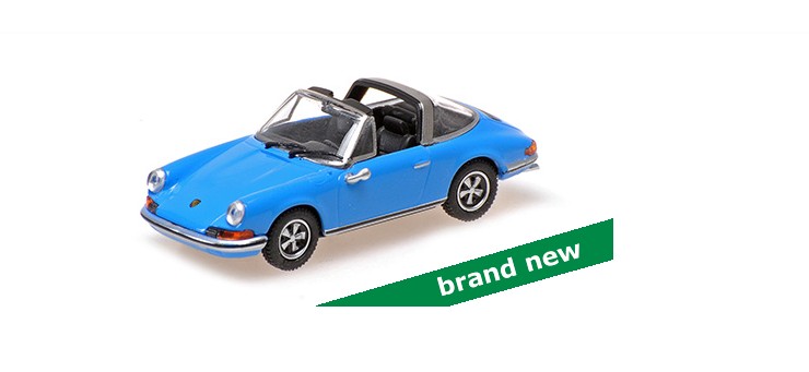 Porsche 911 Targa 1972 Blauw - 1:87