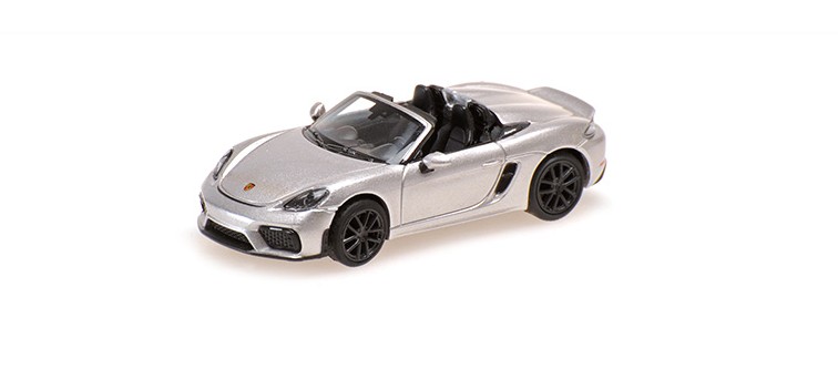Porsche 718 (981) Spyder 2019 Zilver Metallic - 1:87