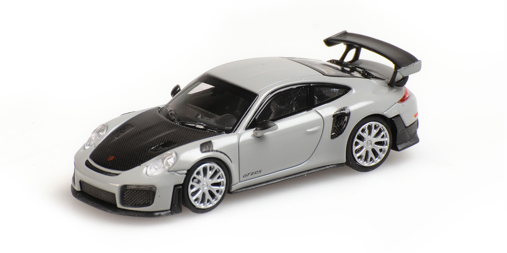 Porsche 911 GT2 RS 2018 Grijs met Carbon motorkap