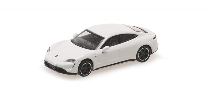 Porsche Taycan Turbo S 2019 Wit - 1:87