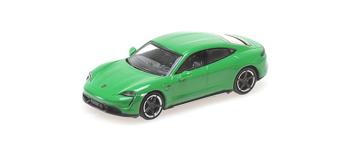 Porsche Taycan Turbo S 2019 Groen Metallic - 1:87