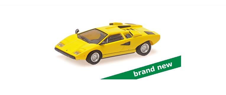 Lamborghini Countach LP400 1974 Geel - 1:87