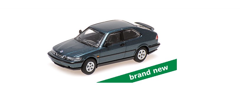 Saab 900 Coupe 1995 Groen Metallic - 1:87