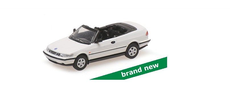 Saab 900 Cabriolet 1995 Wit - 1:87