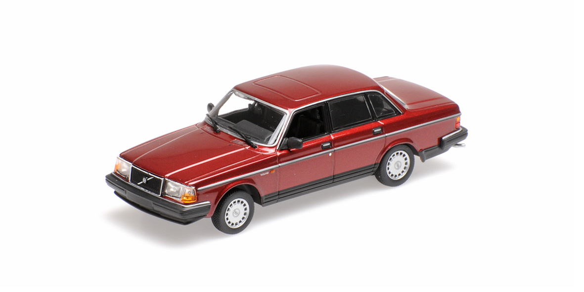 Volvo 240 GL 1986 Donkerrood Metallic - 1:87