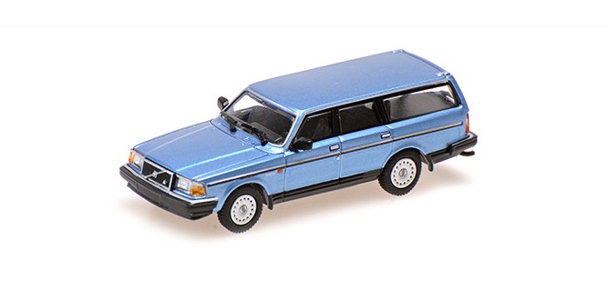 Volvo 240 GL Break 1986 Blauw Metallic - 1:87