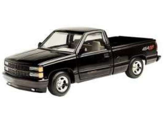 Chevrolet 454 SS Pick-Up 1992 Zwart - 1:24