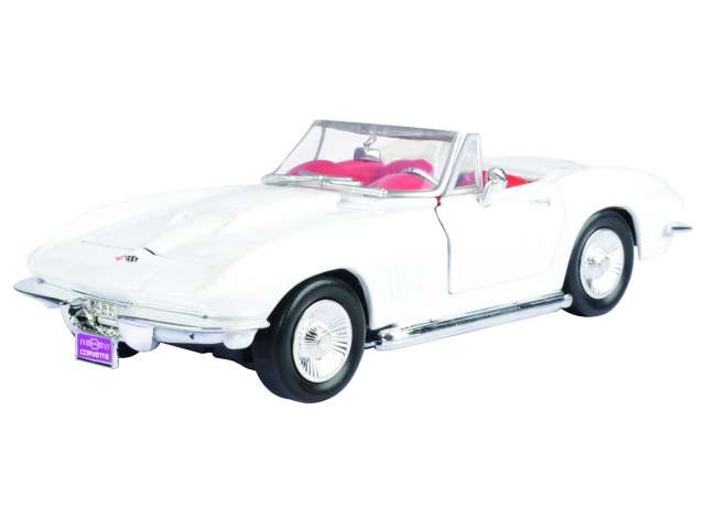 Chevrolet Corvette Cabriolet 1967 Wit - 1:24