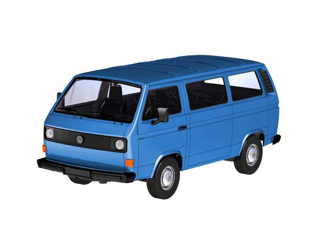 Volkswagen T3 Blauw - 1:24