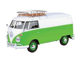 Volkswagen T1 Bestelbus met Dakrek Groen/Wit