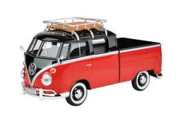 Volkswagen T1 Pick Up met Dakrek Rood/Zwart