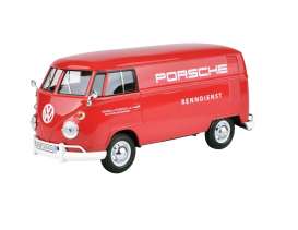 Volkswagen T1 Bestelbus Porsche Renndienst Rood