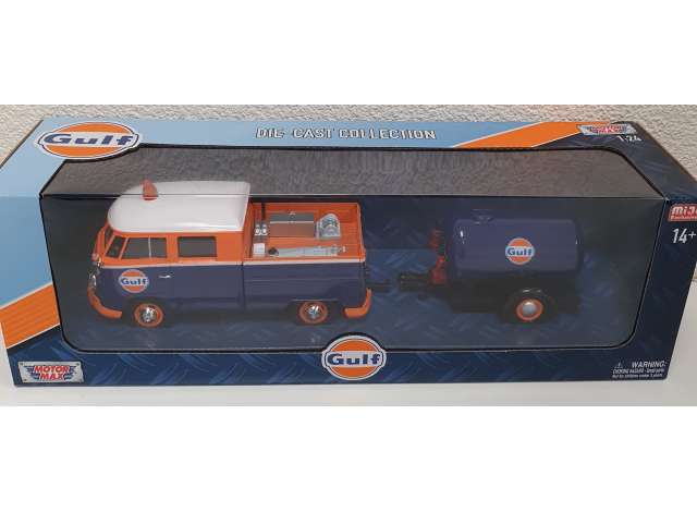 Volkswagen T1 Pick-Up met Olietank Gulf - 1:24