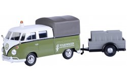 Volkswagen T2 Pick-Up + Trailer Road Maintenance Groen/Wit